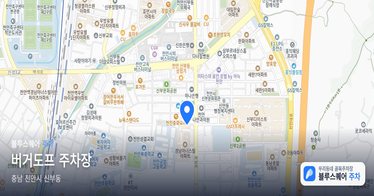 버거도프 주차장 위치 지도