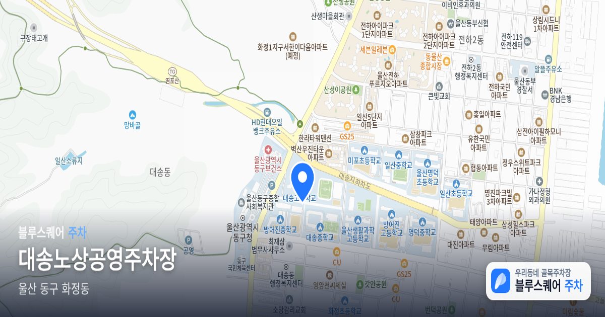 대송노상공영주차장 위치 지도
