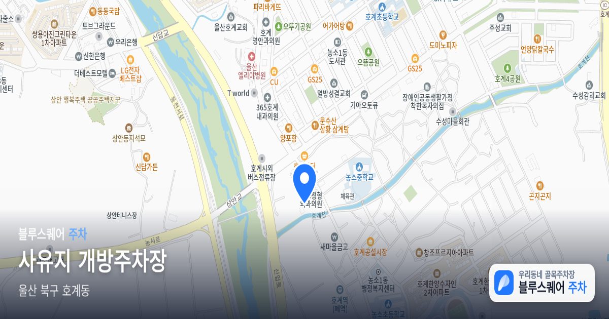 사유지 개방주차장 위치 지도