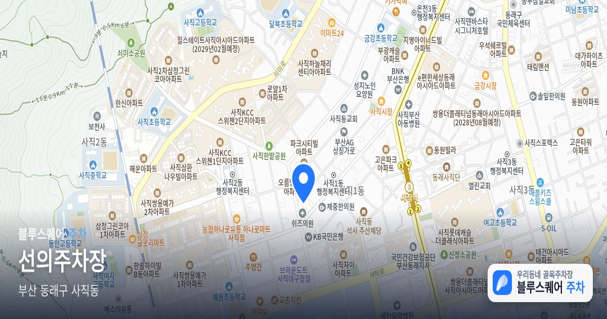 선의주차장 위치 지도
