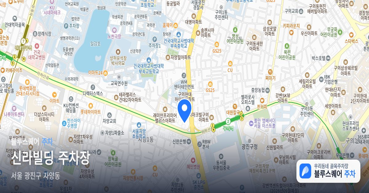 신라빌딩 주차장 위치 지도
