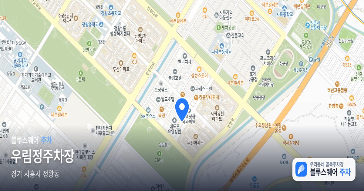 우림정주차장 위치 지도