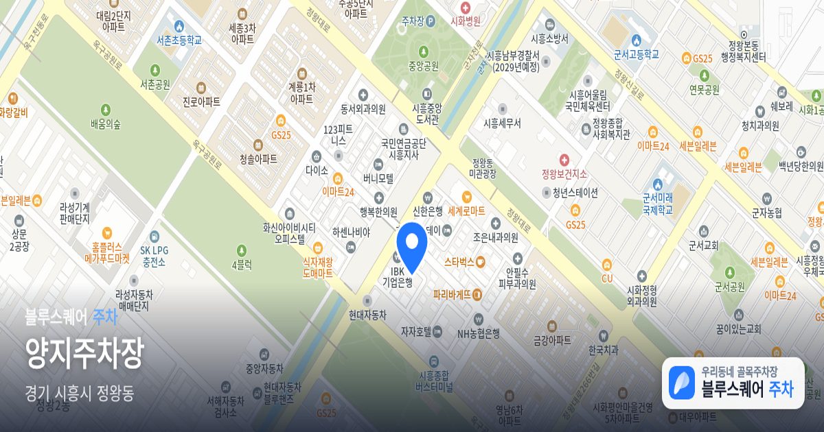 양지주차장 위치 지도