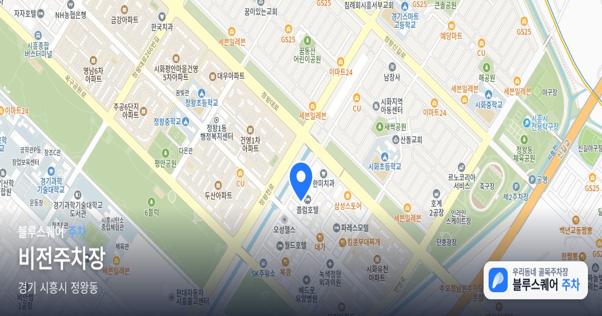 비전주차장 위치 지도