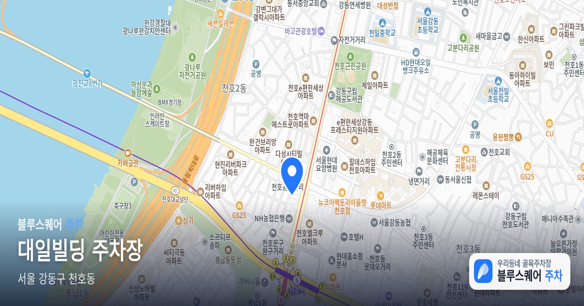대일빌딩 주차장 위치 지도