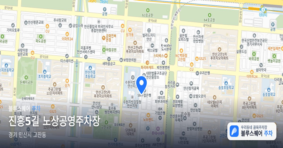 진흥5길 노상공영주차장 위치 지도