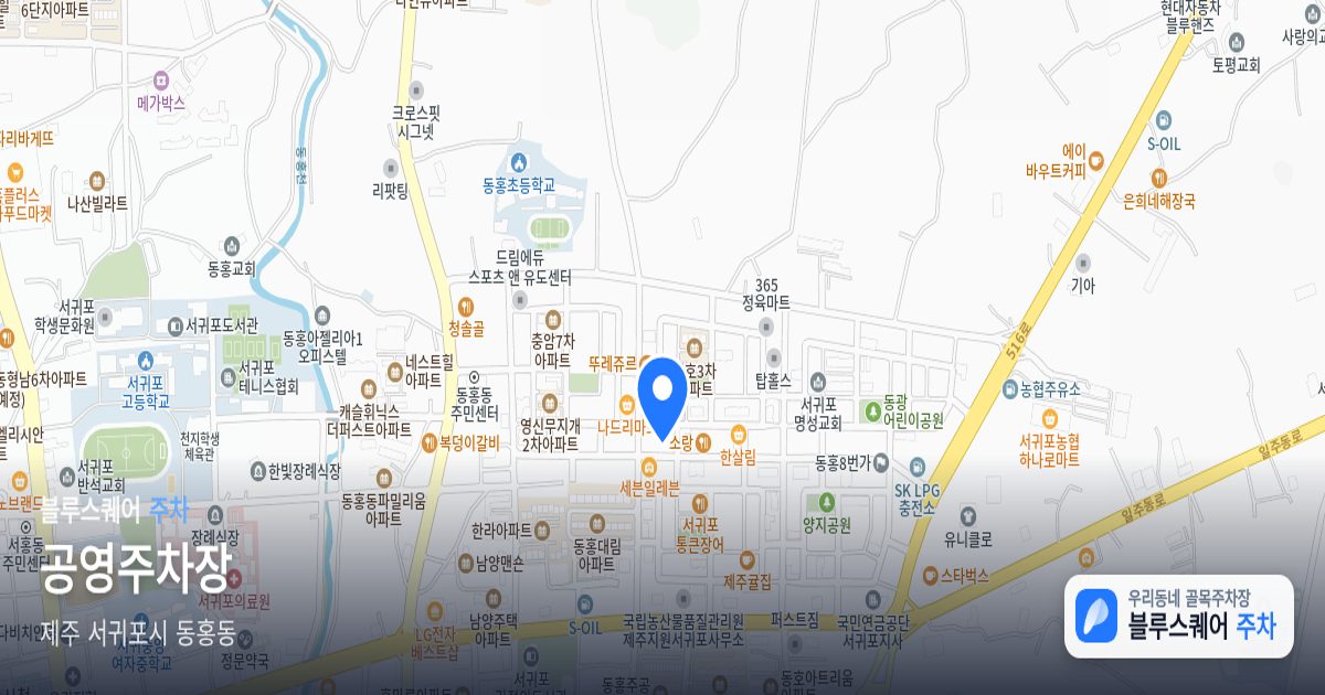 공영주차장 위치 지도