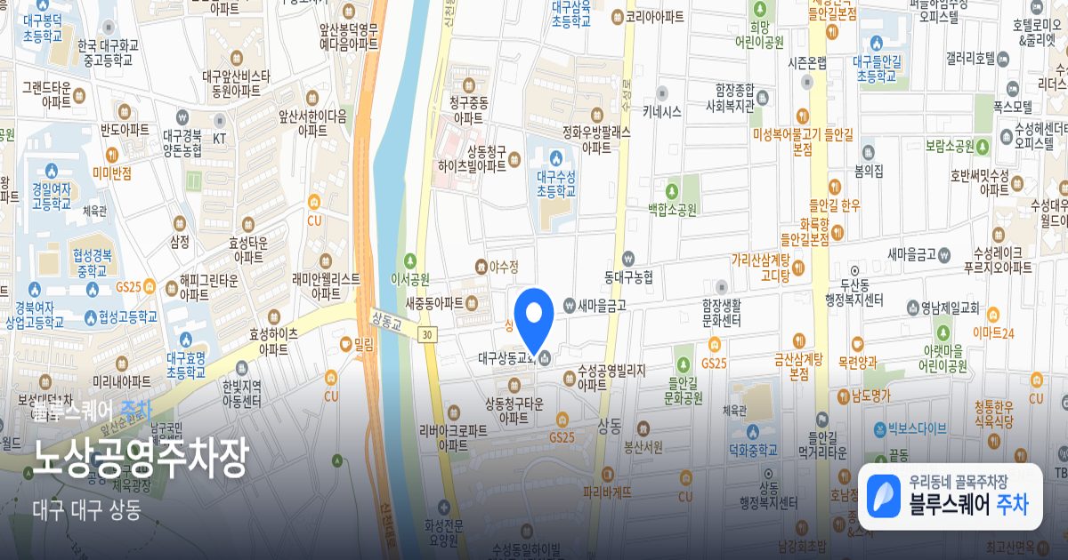 노상공영주차장 위치 지도