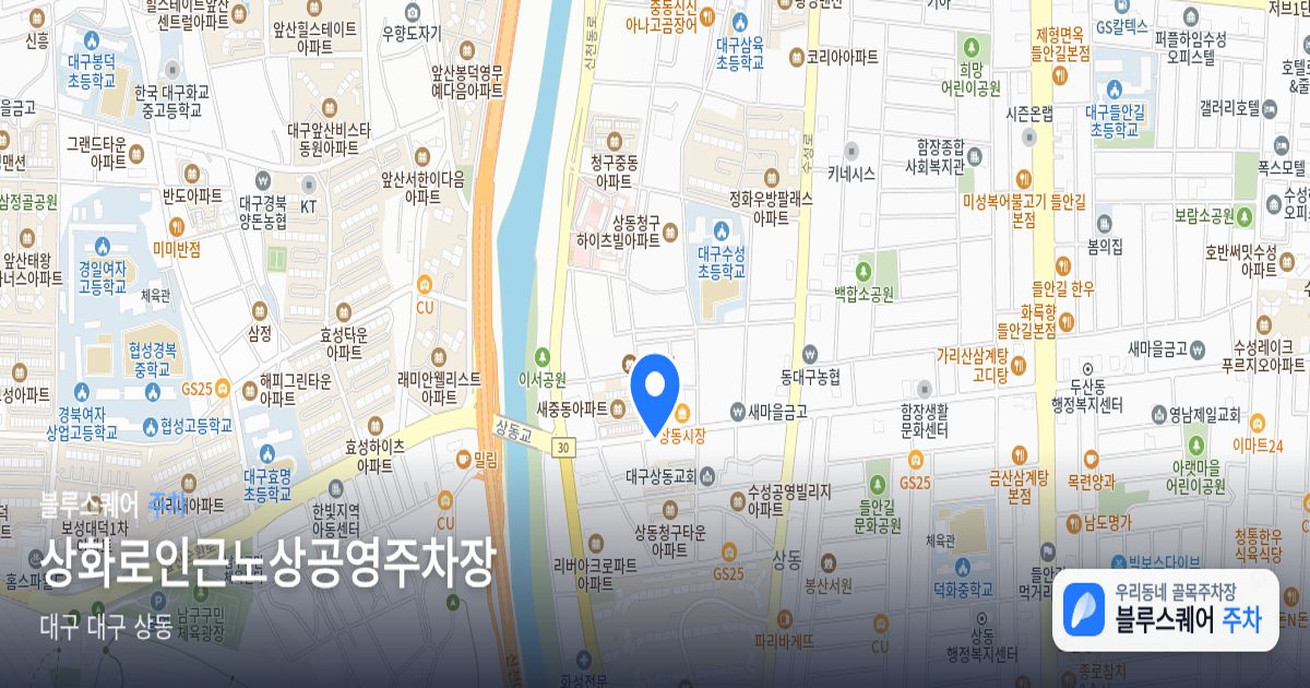 상화로인근노상공영주차장 위치 지도