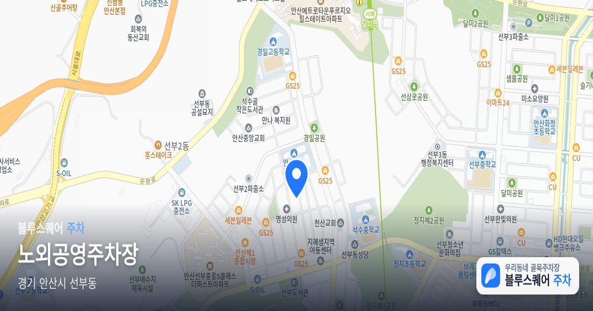 노외공영주차장 위치 지도
