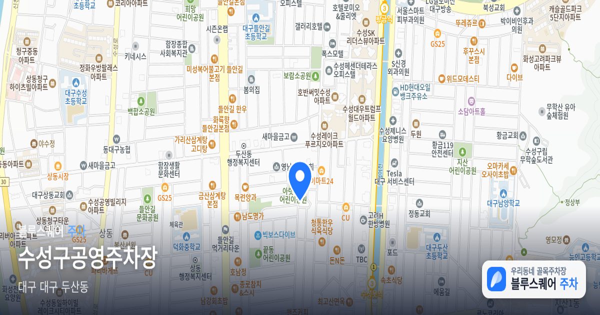 수성구공영주차장 위치 지도