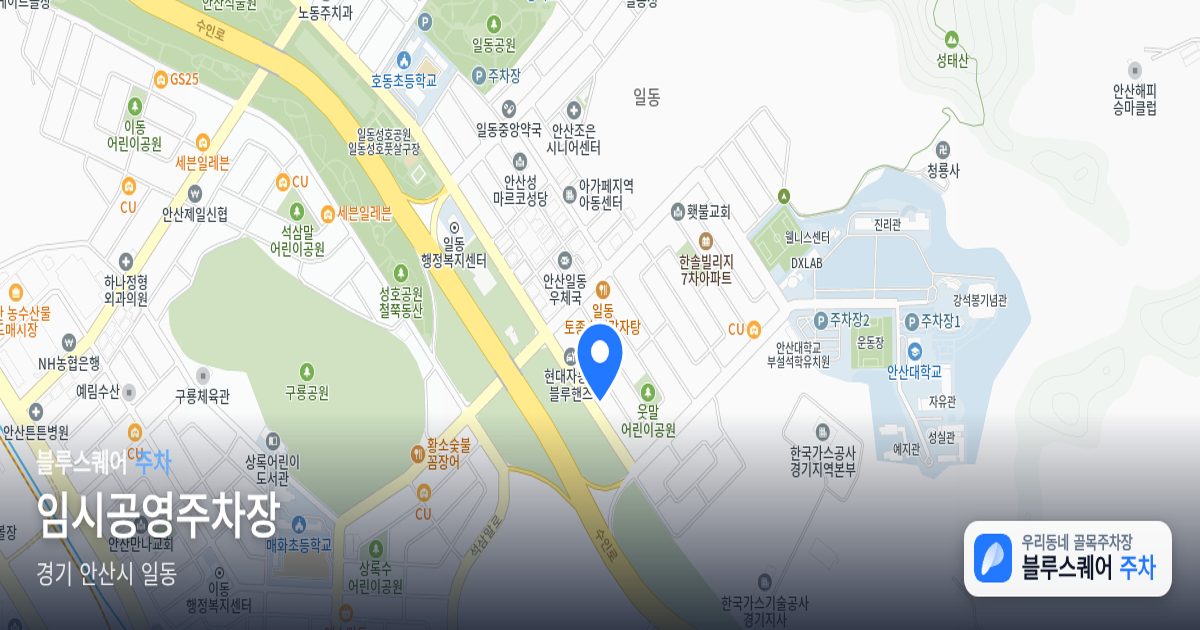 임시공영주차장 위치 지도