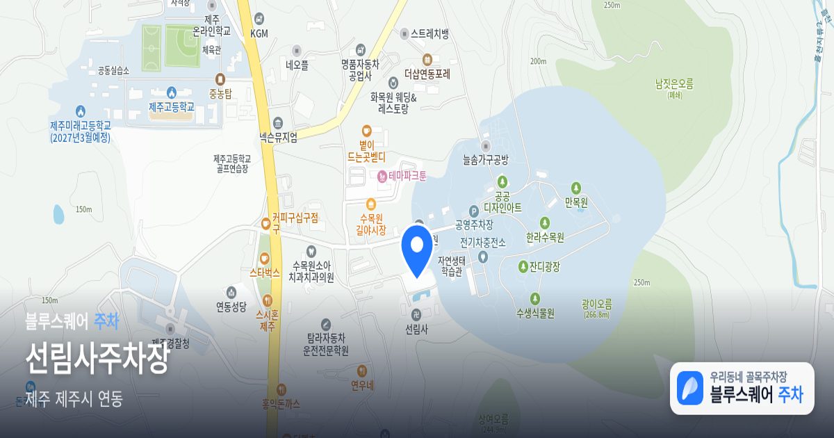 선림사주차장 위치 지도