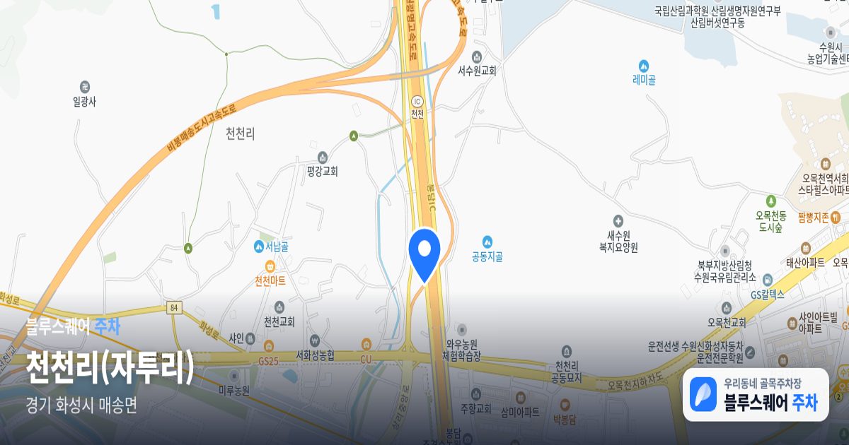 천천리(자투리) 위치 지도