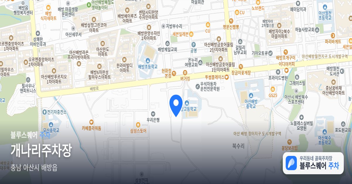 개나리주차장 위치 지도