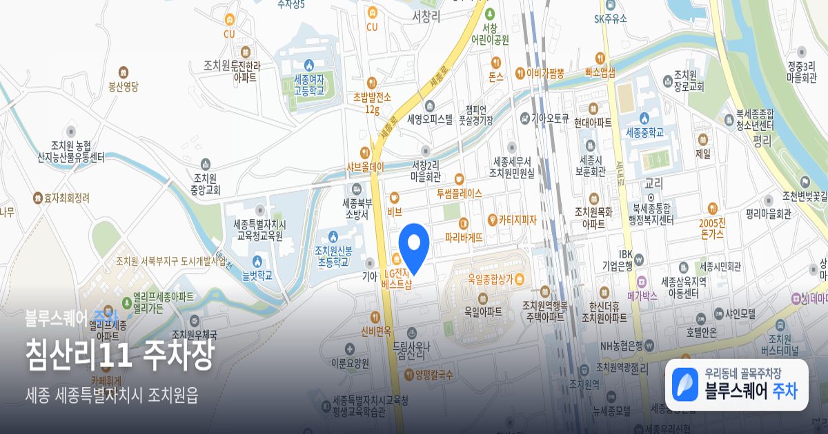 침산리11 주차장 위치 지도