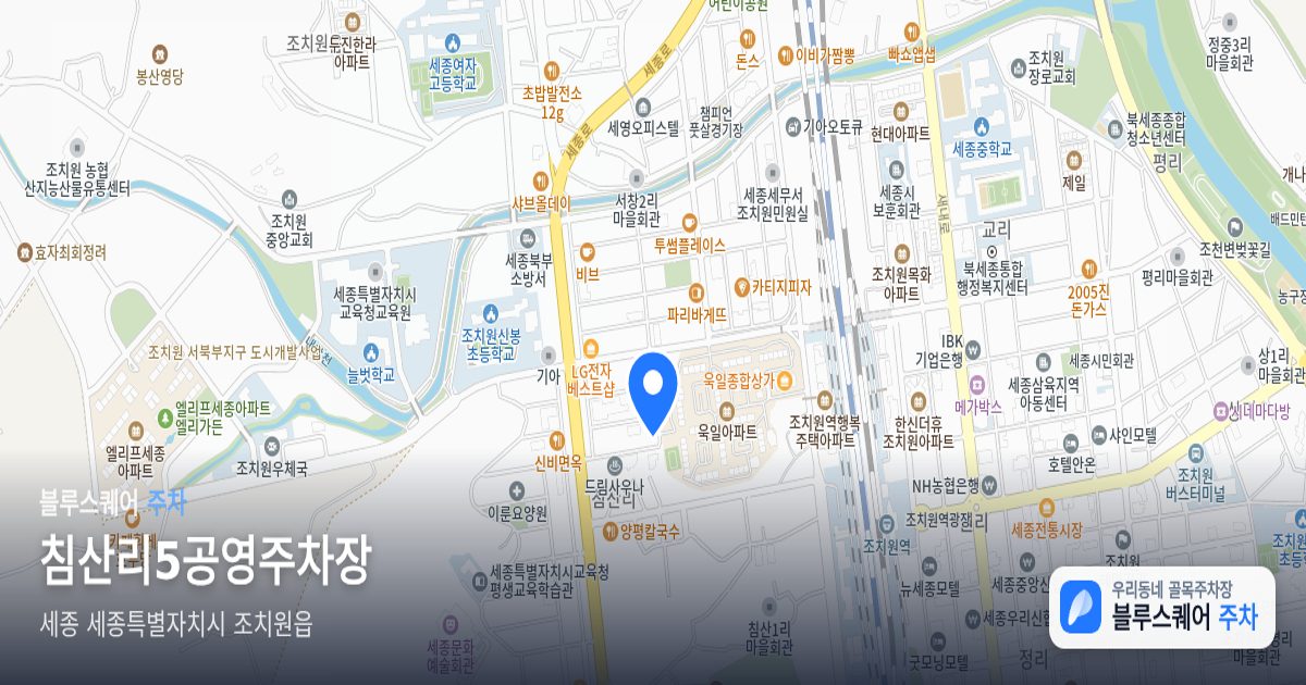 침산리5공영주차장 위치 지도