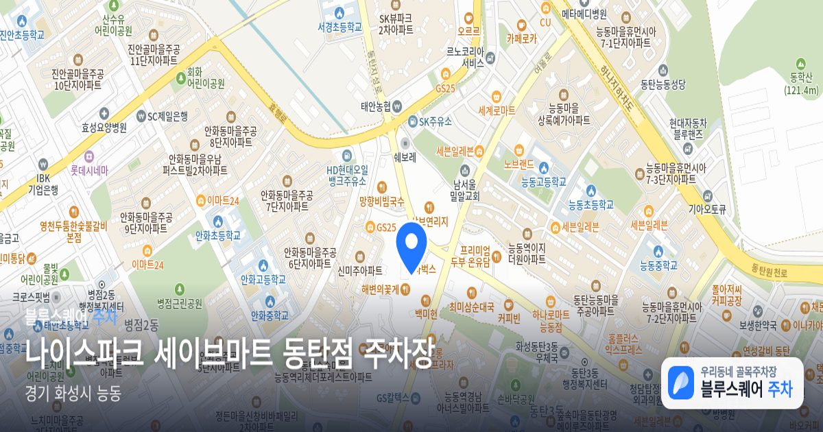 나이스파크 세이브마트 동탄점 주차장 위치 지도