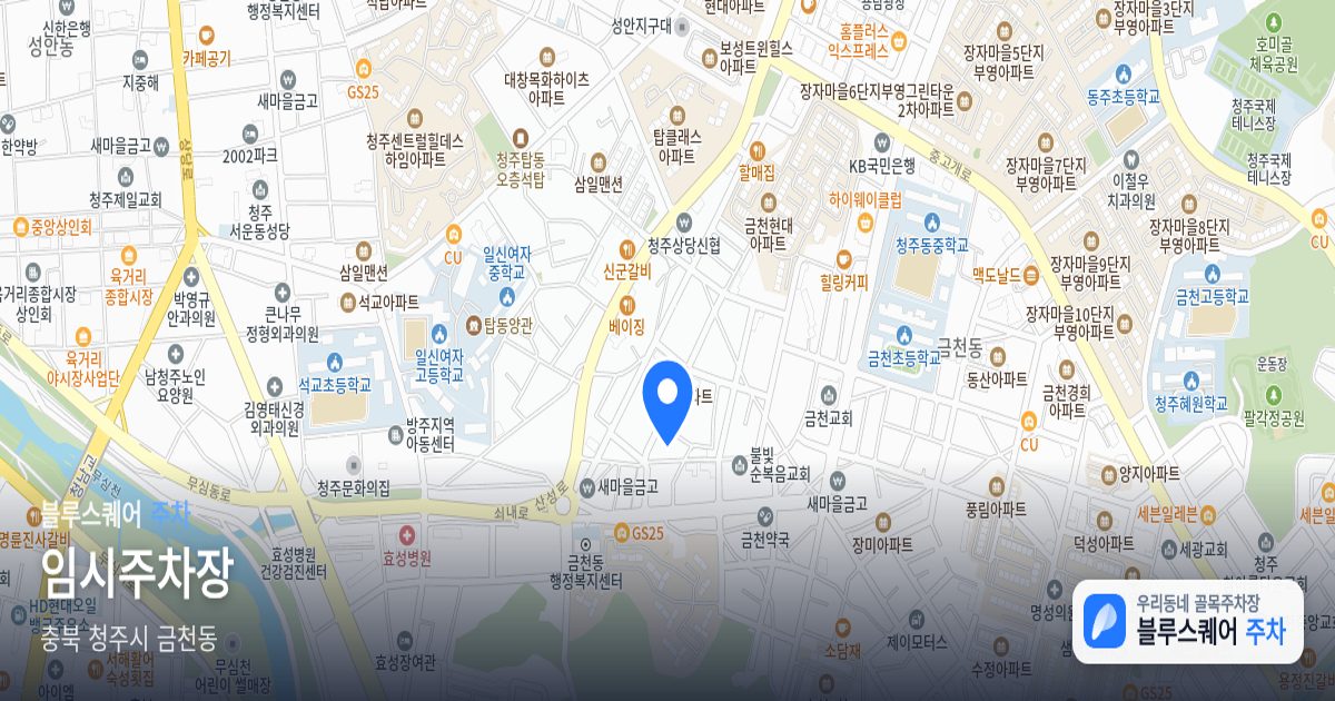 임시주차장 위치 지도