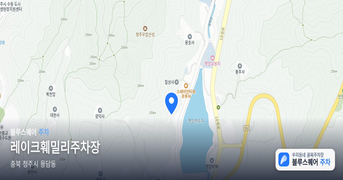레이크훼밀리주차장 위치 지도