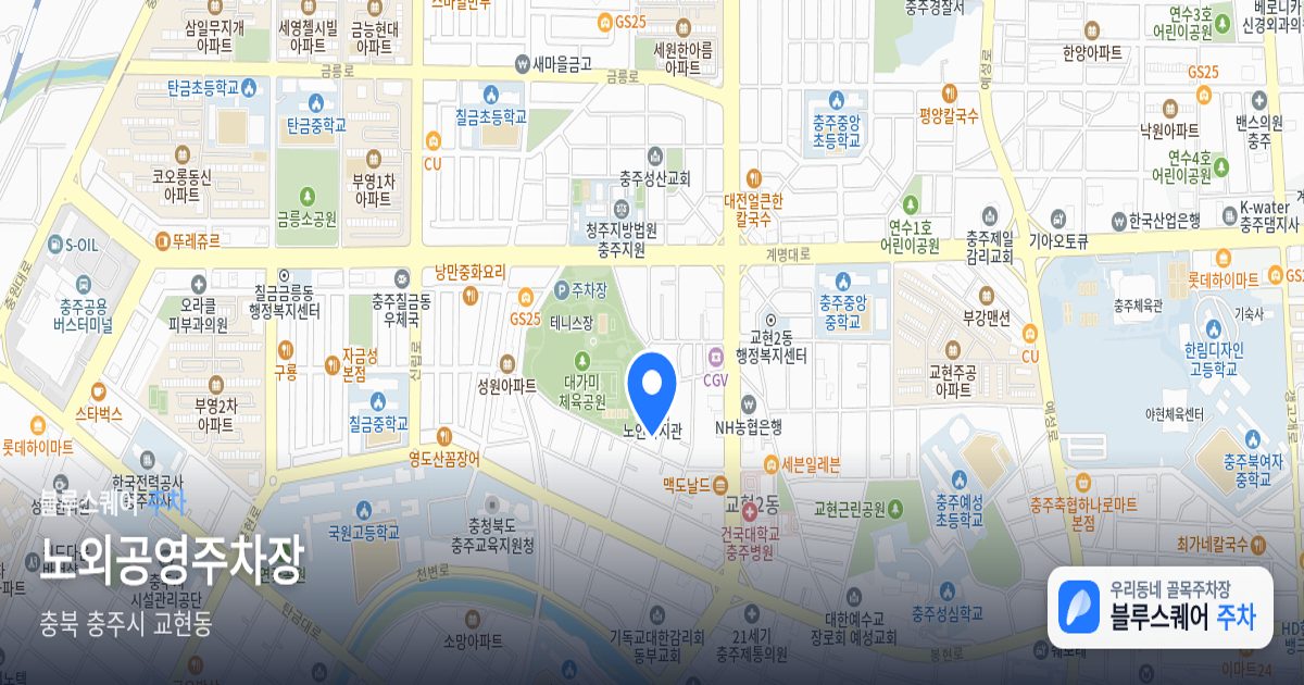 노외공영주차장 위치 지도