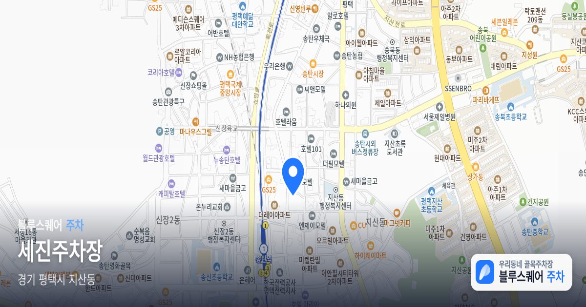 세진주차장 위치 지도