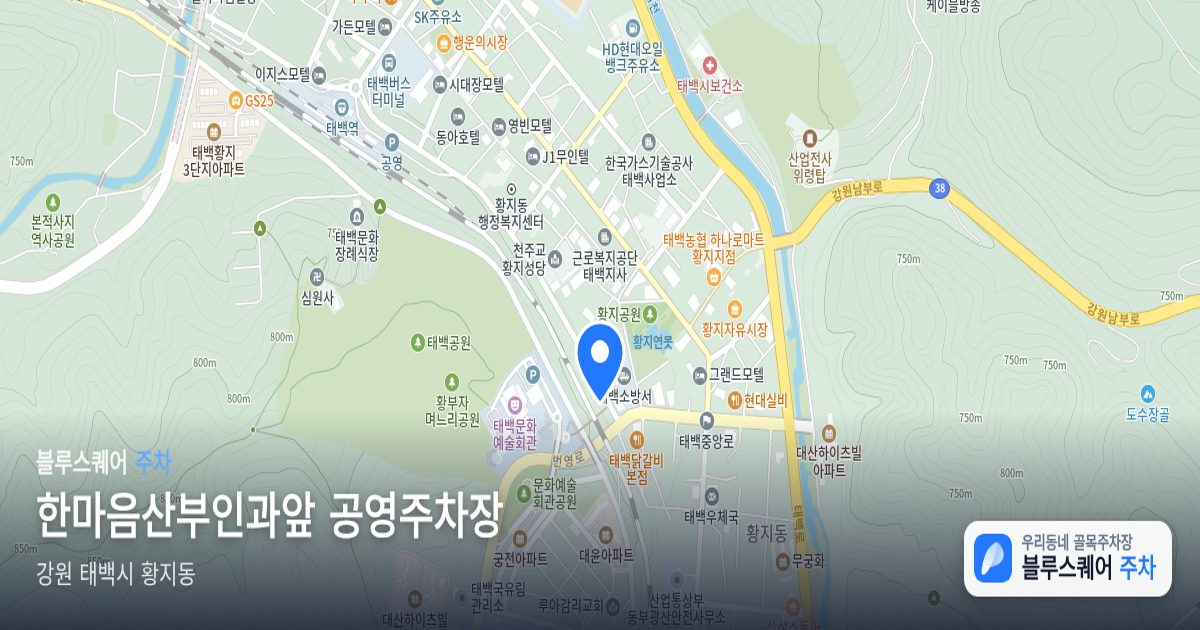 한마음산부인과앞 공영주차장 위치 지도