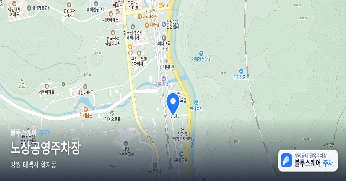 노상공영주차장 위치 지도