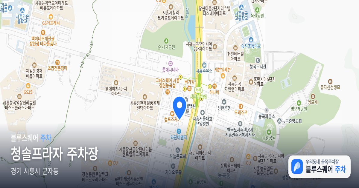 청솔프라자 주차장 위치 지도