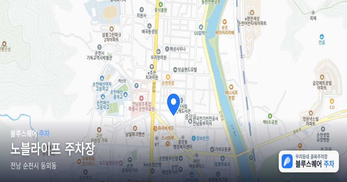 노블라이프 주차장 위치 지도