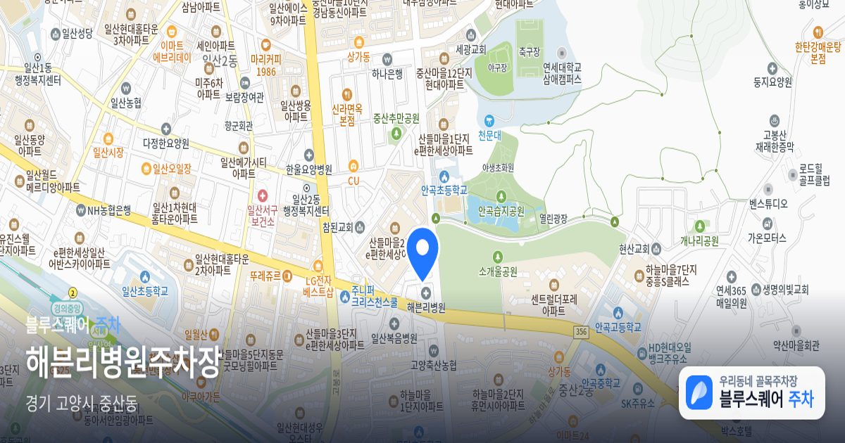 해븐리병원주차장 위치 지도