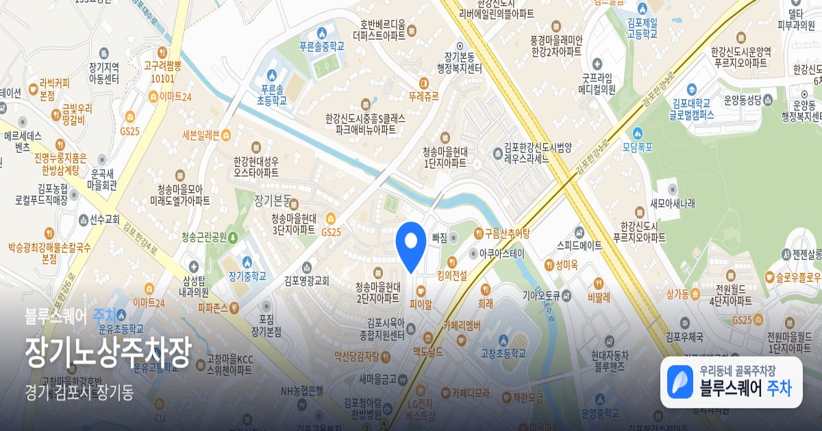 장기노상주차장 위치 지도