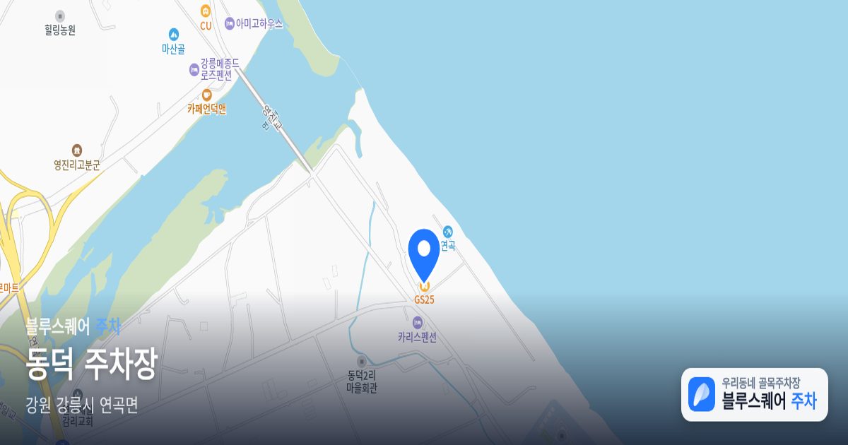 동덕 주차장 위치 지도