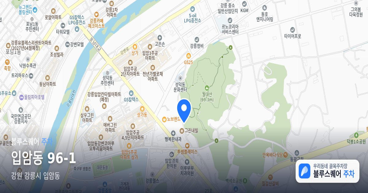 입암동 96-1 위치 지도