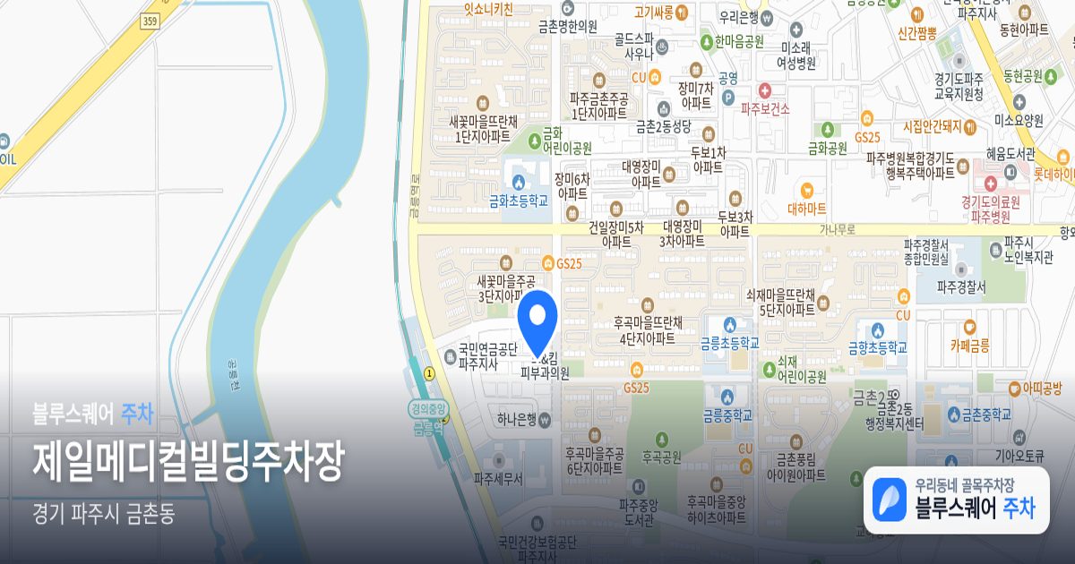제일메디컬빌딩주차장 위치 지도
