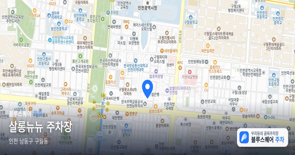 살롱뉴뉴 주차장 위치 지도