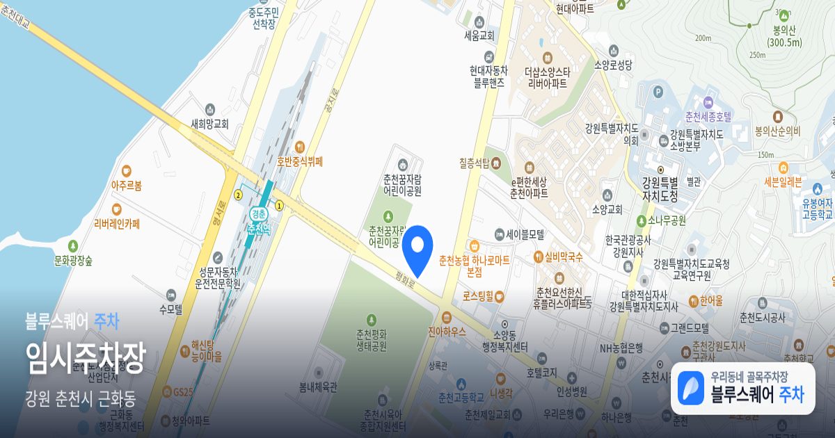 임시주차장 위치 지도