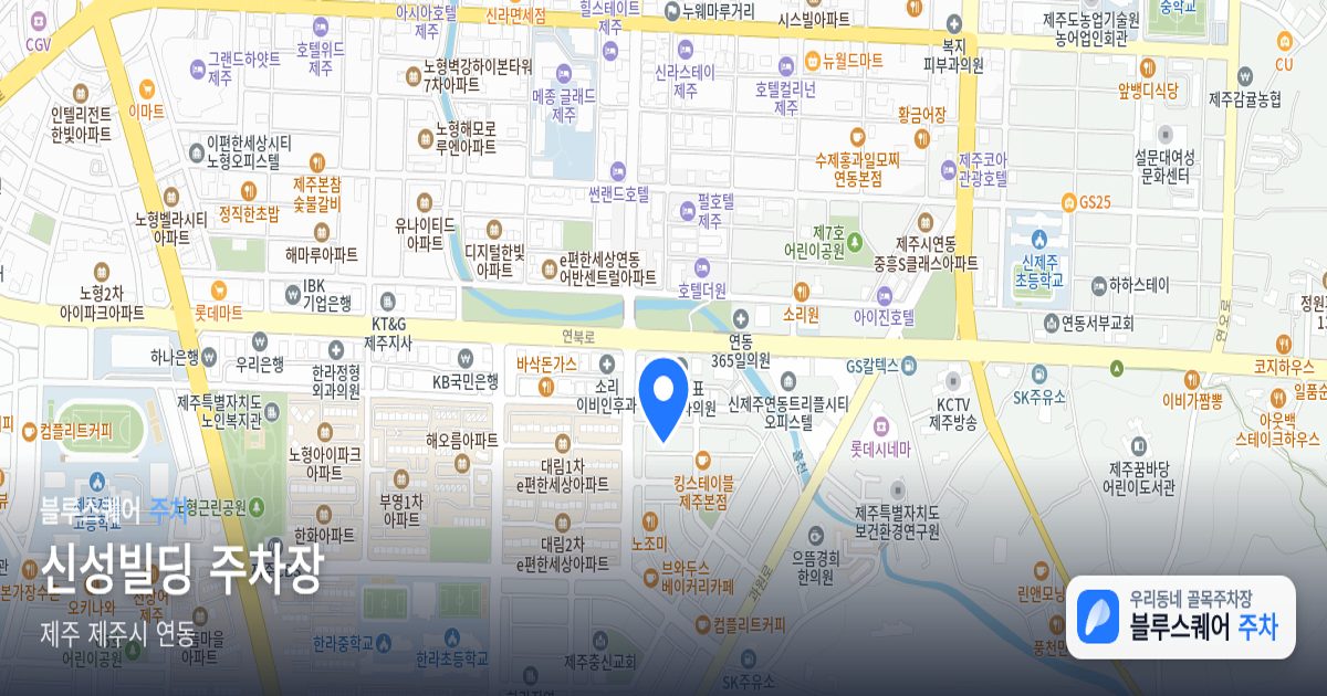 신성빌딩 주차장 위치 지도