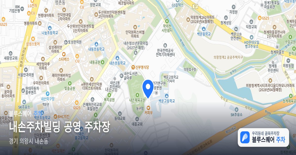 내손주차빌딩 공영 주차장 위치 지도