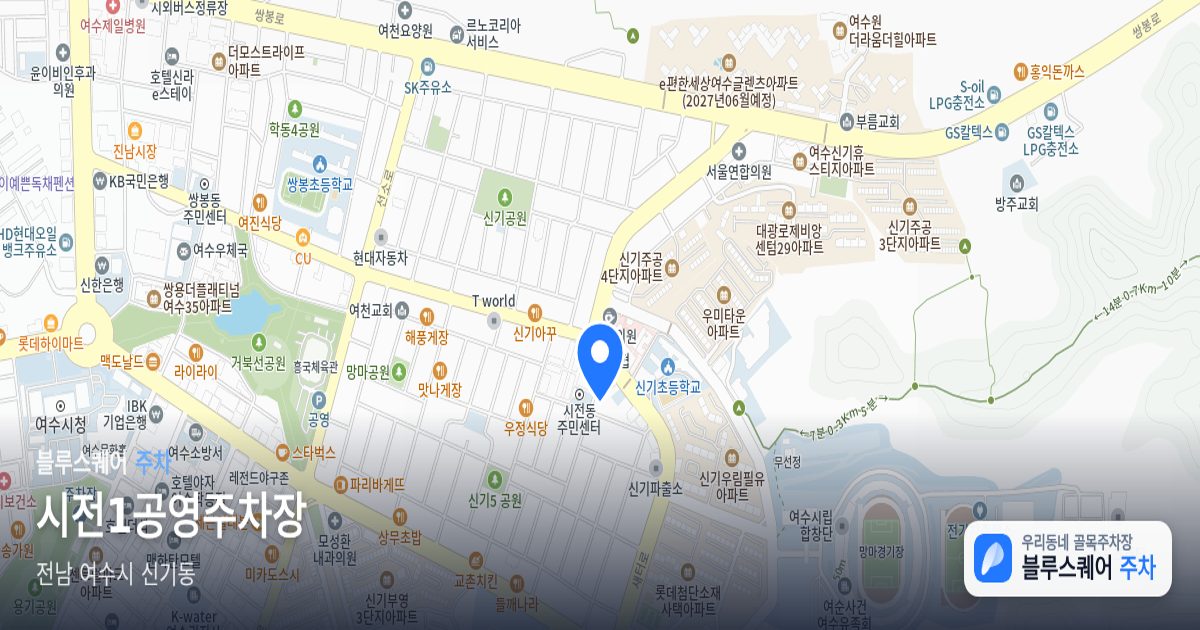 시전1공영주차장 위치 지도