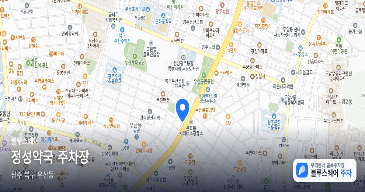정성약국 주차장 위치 지도