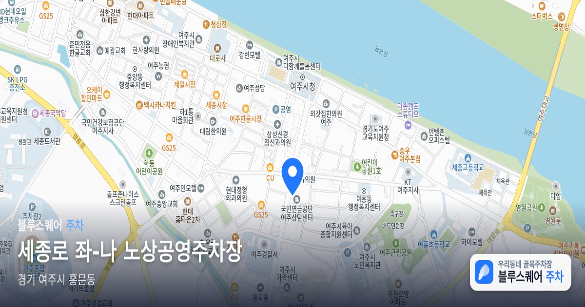 세종로 좌-나 노상공영주차장 위치 지도