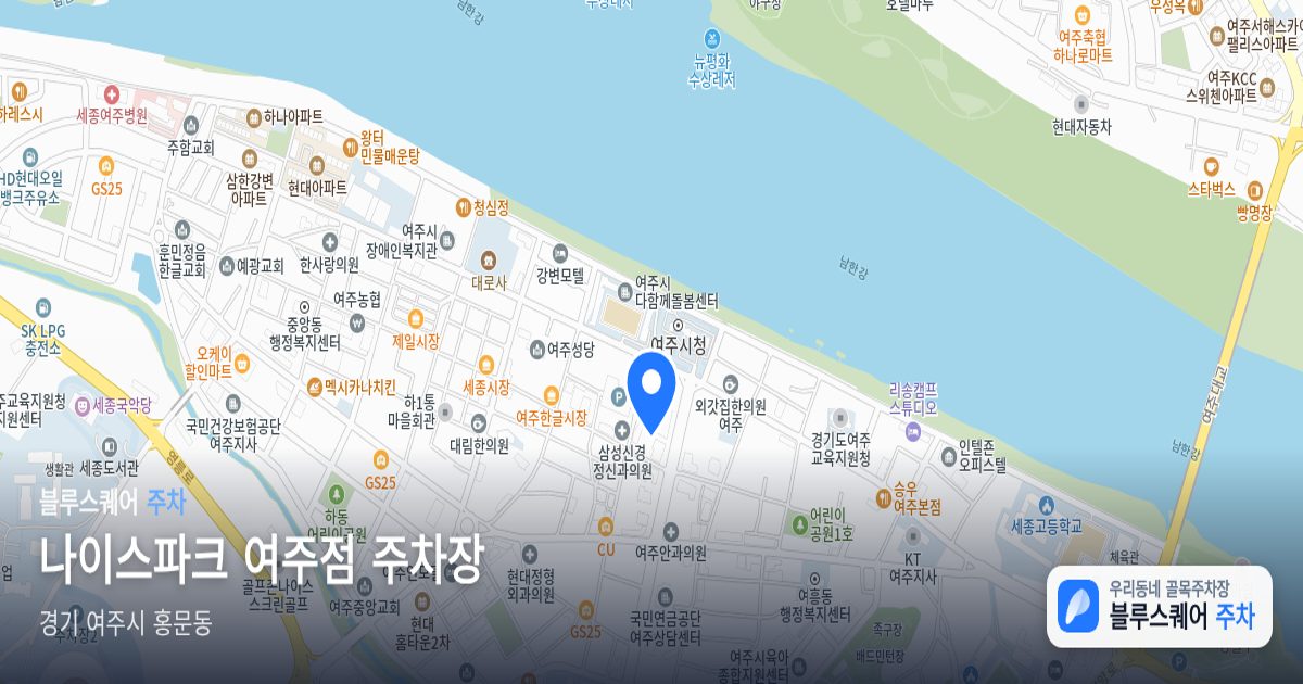 나이스파크 여주점 주차장 위치 지도