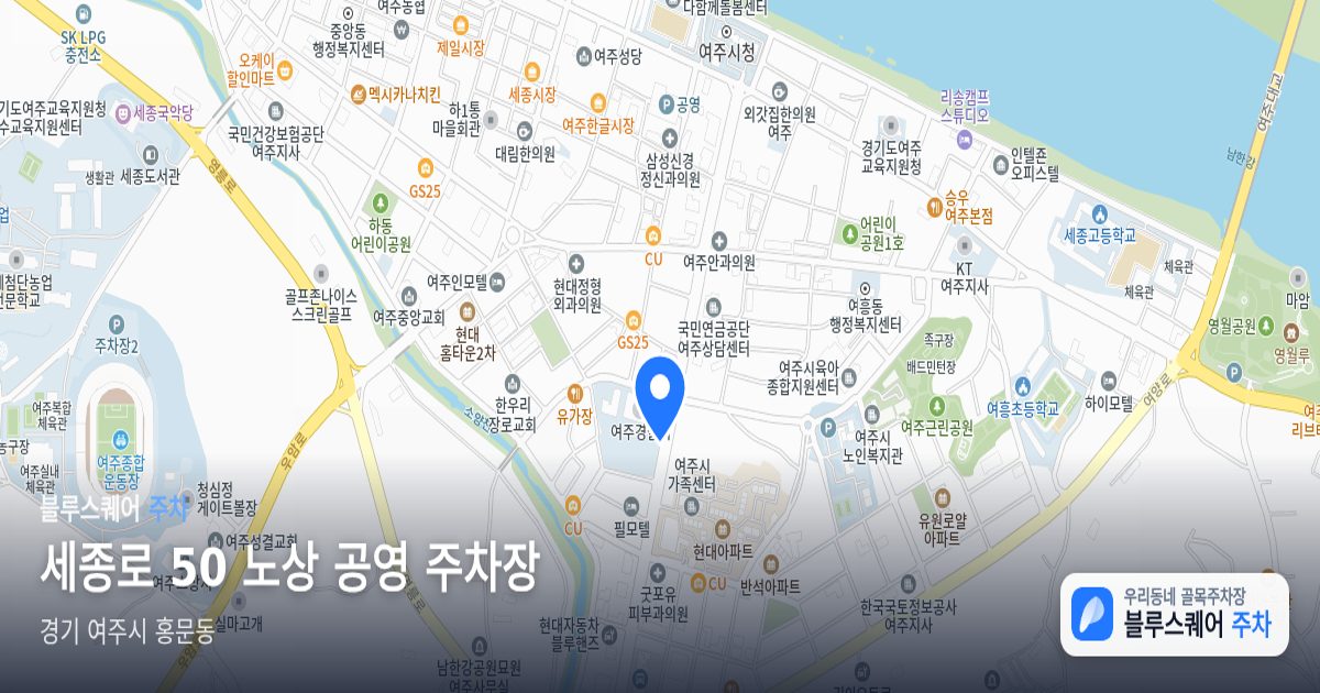 세종로 50 노상 공영 주차장 위치 지도