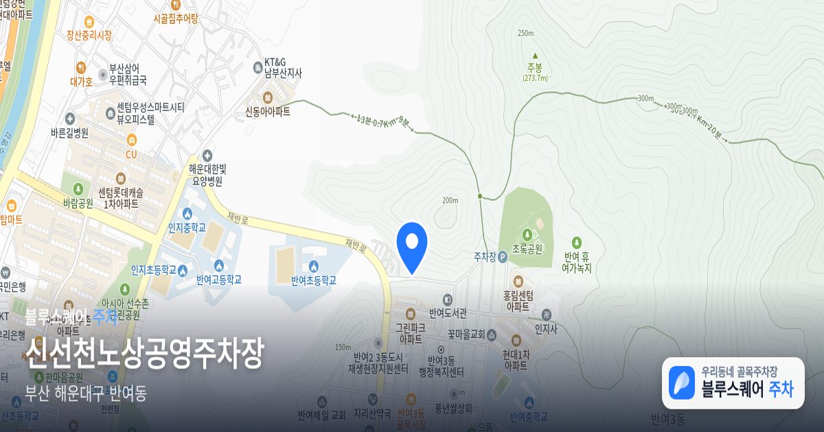 신선천노상공영주차장 위치 지도