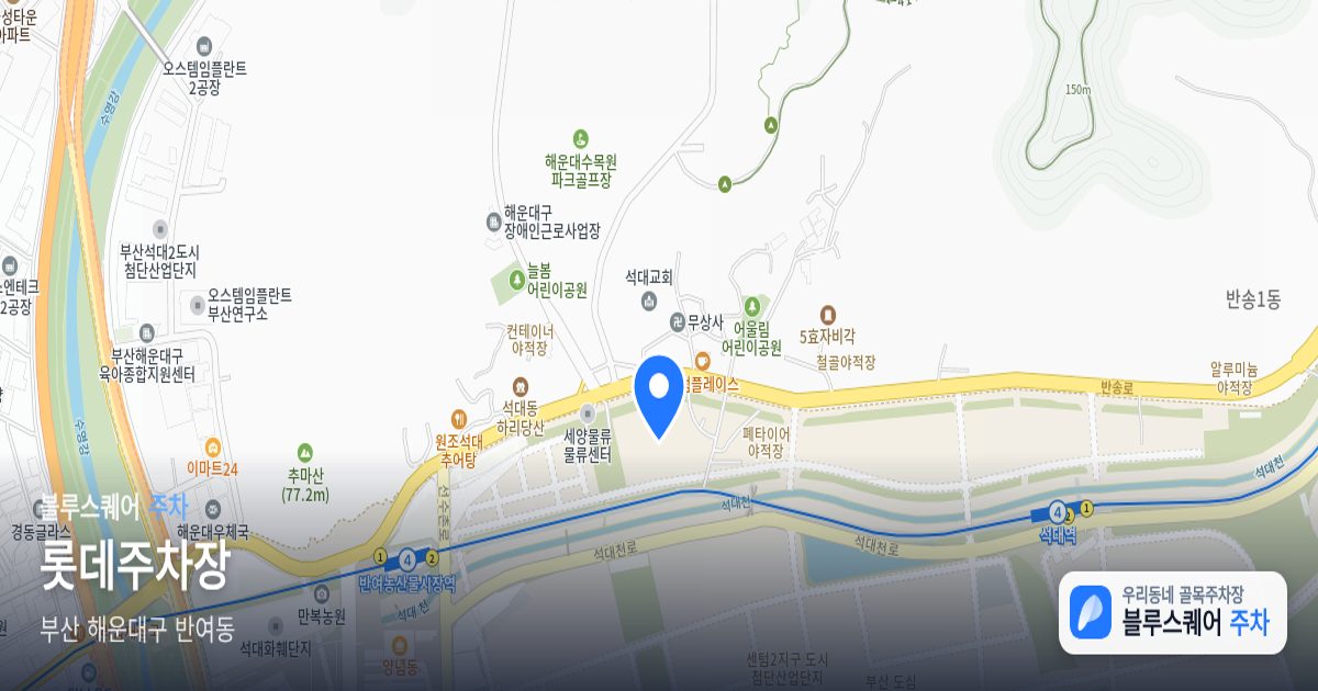 롯데주차장 위치 지도