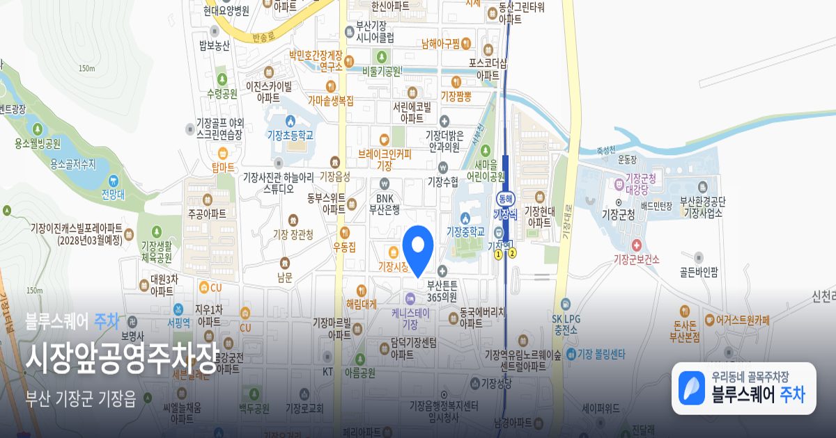 시장앞공영주차장 위치 지도