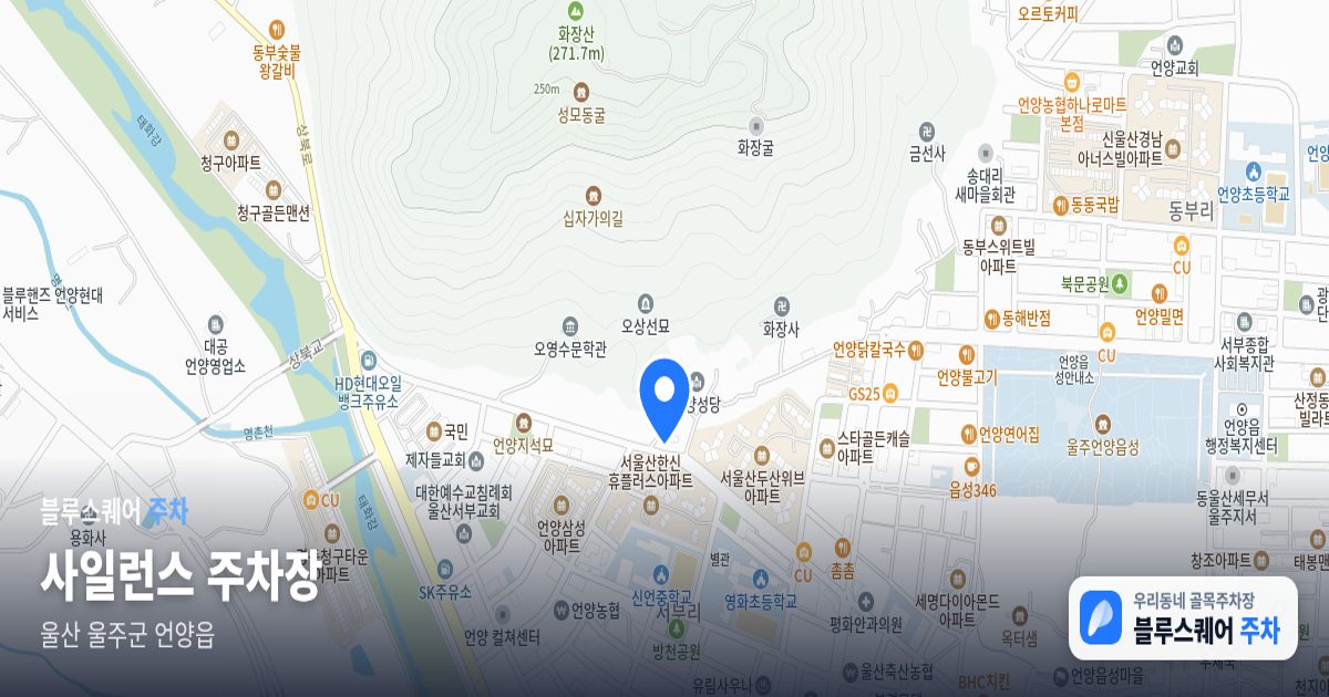 사일런스 주차장 위치 지도