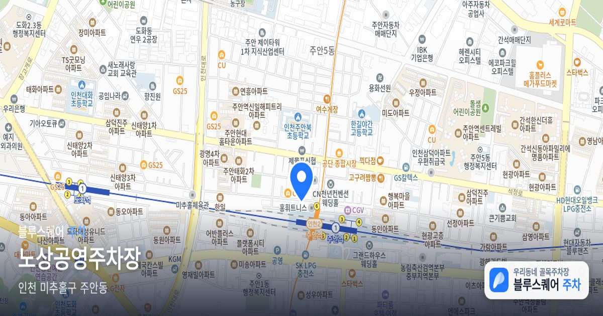 노상공영주차장 위치 지도