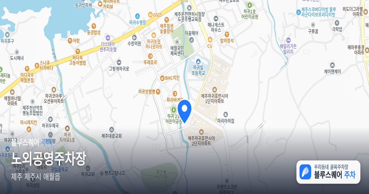 노외공영주차장 위치 지도